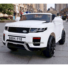 Детский электромобиль M 3580 EBLR-1 Land Rover, мягкое сиденье, белый